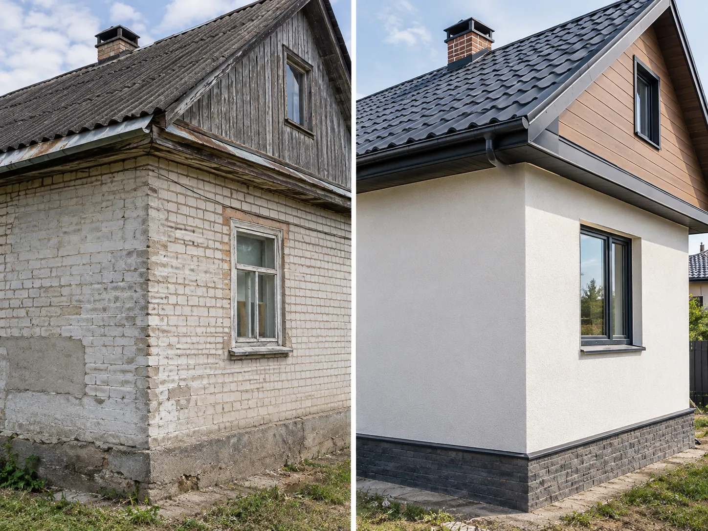 Реконструкция старого дома с заменой конструкций